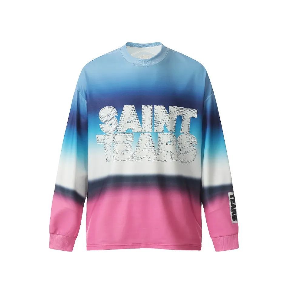 Saint michael tears all-over printed long-sleeved vintage autumn and winter T-shirt Style number: 107 Size: M L XL Wholesale price: 136 Color: Picture color